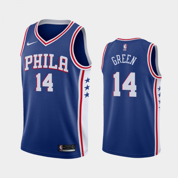 Danny Green Philadelphia 76ers #14 Men's Icon 2020-21 Jersey - Blue